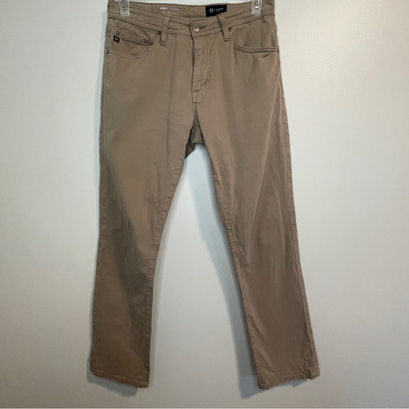 AG Jeans Everett Slim Straight Leg Twill Pants in Tan 31x32 - Picture 1 of 6